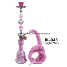 Large Glass and Zinc Alloy Khalil Mamoon Hookah Shisha